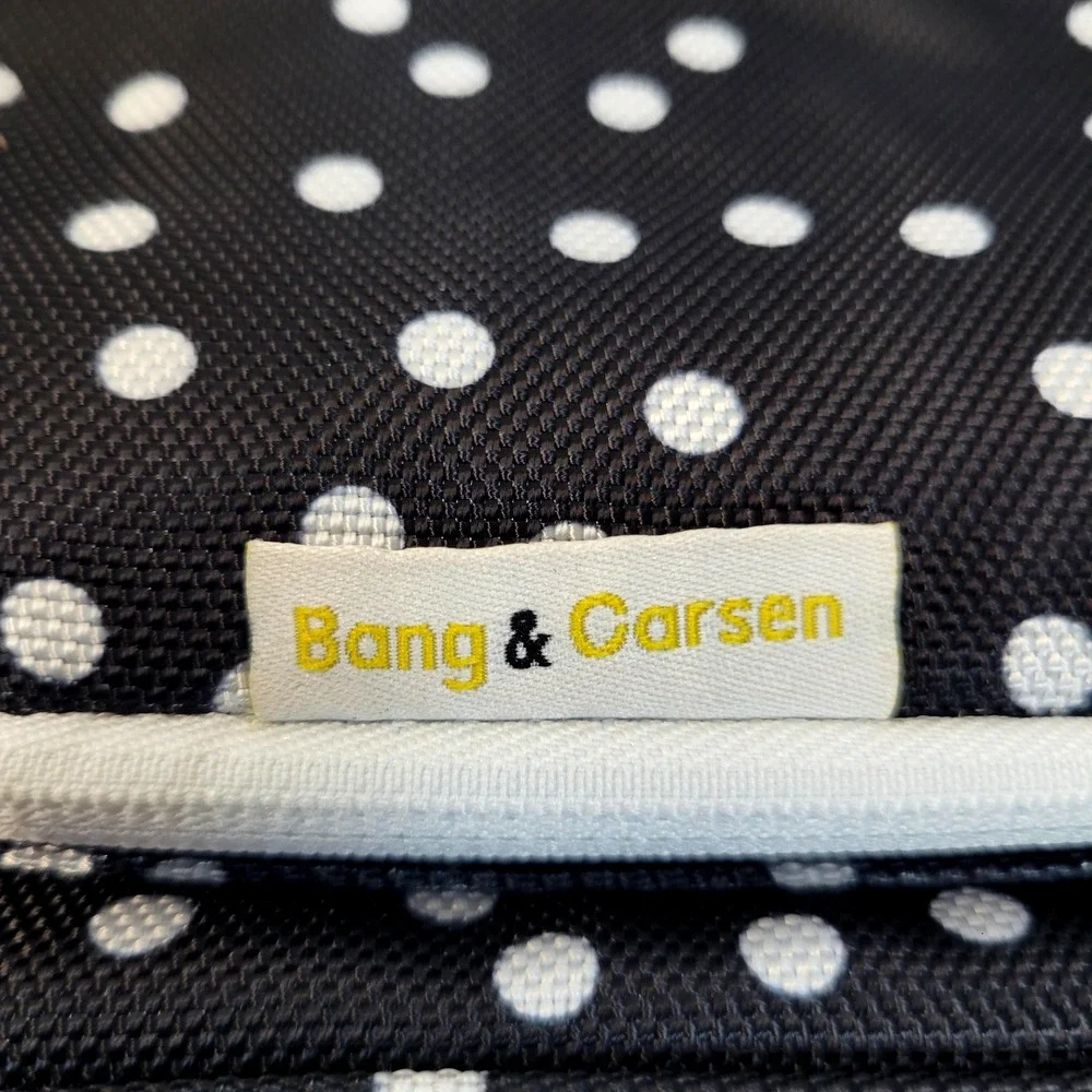 Bang & Carsen Hanging Toiletry Bag Black White Polka Dot Travel Organizer Case